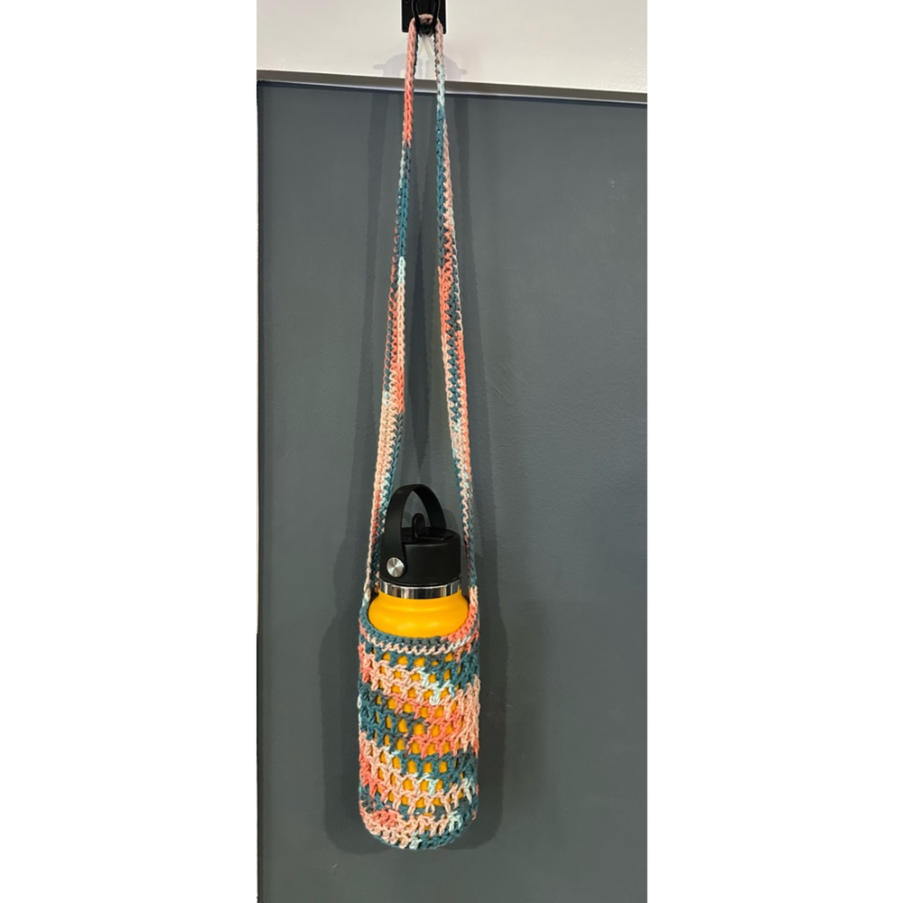 Unisex Unbranded Water Bottle Holder One Size Blue Peach - Picture 2 of 4
